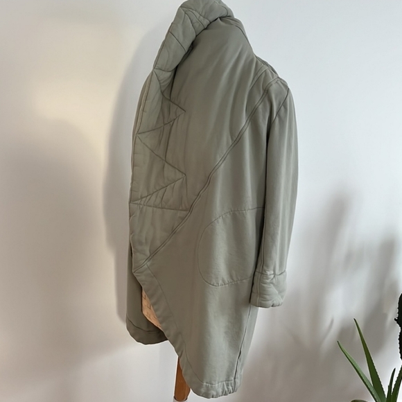 Young Fabulous & Broke Cotton Sandrine Coat in Sage, M/L - Picture 9 of 10